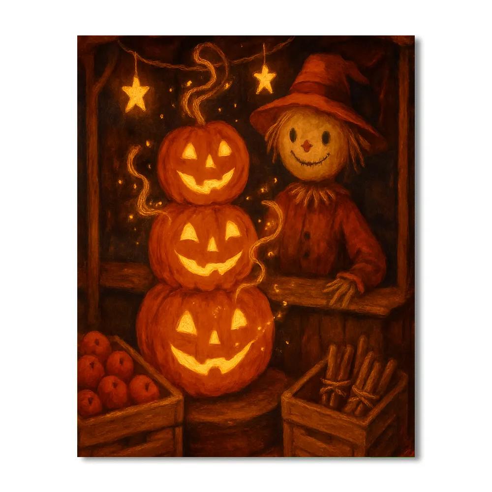 Stacked Jack Sparkle Market paint by number