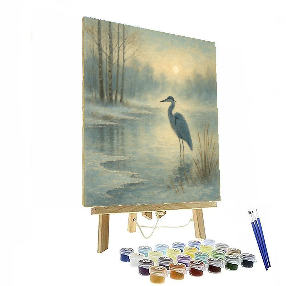 Frosted Morning At Quiet Pond Numbered painting kits