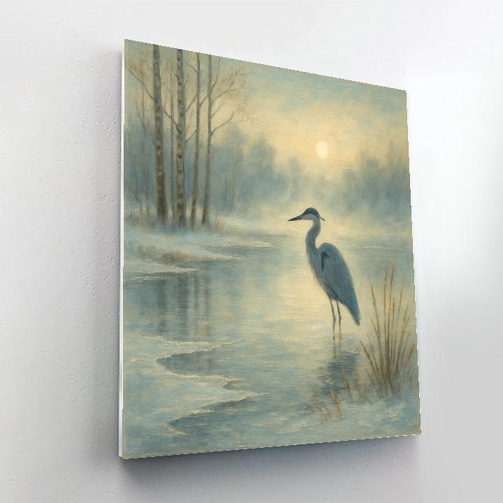 Frosted Morning At Quiet Pond Numbered painting kits