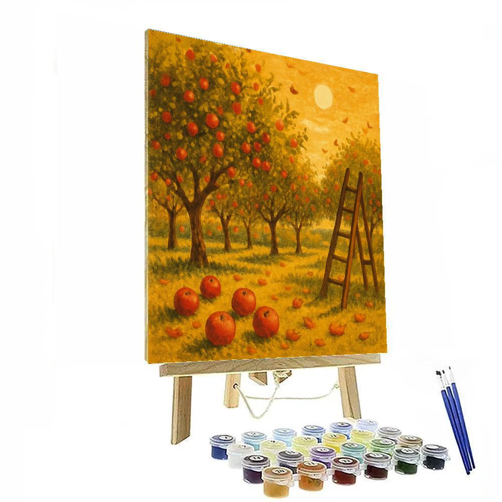 Autumn Orchard Afternoon Painting by numbers kit