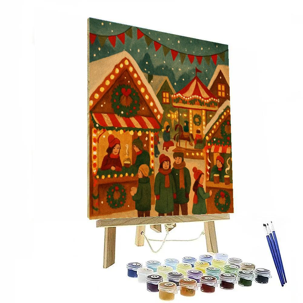 Gingerbread House Streetfair paint by color