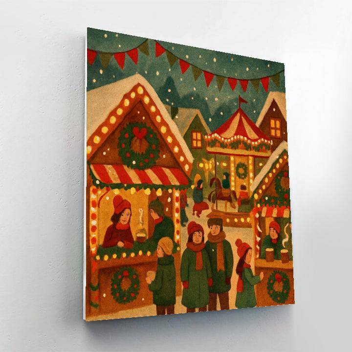 Gingerbread House Streetfair paint by color
