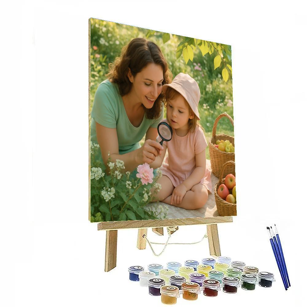 Garden Picnic Teaching Moment paint by number