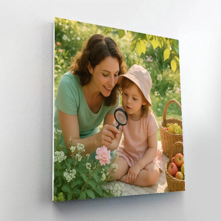 Garden Picnic Teaching Moment paint by number