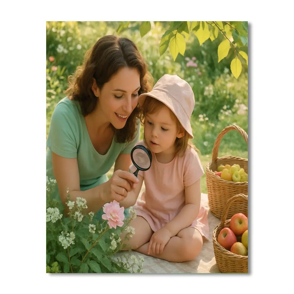Garden Picnic Teaching Moment paint by number
