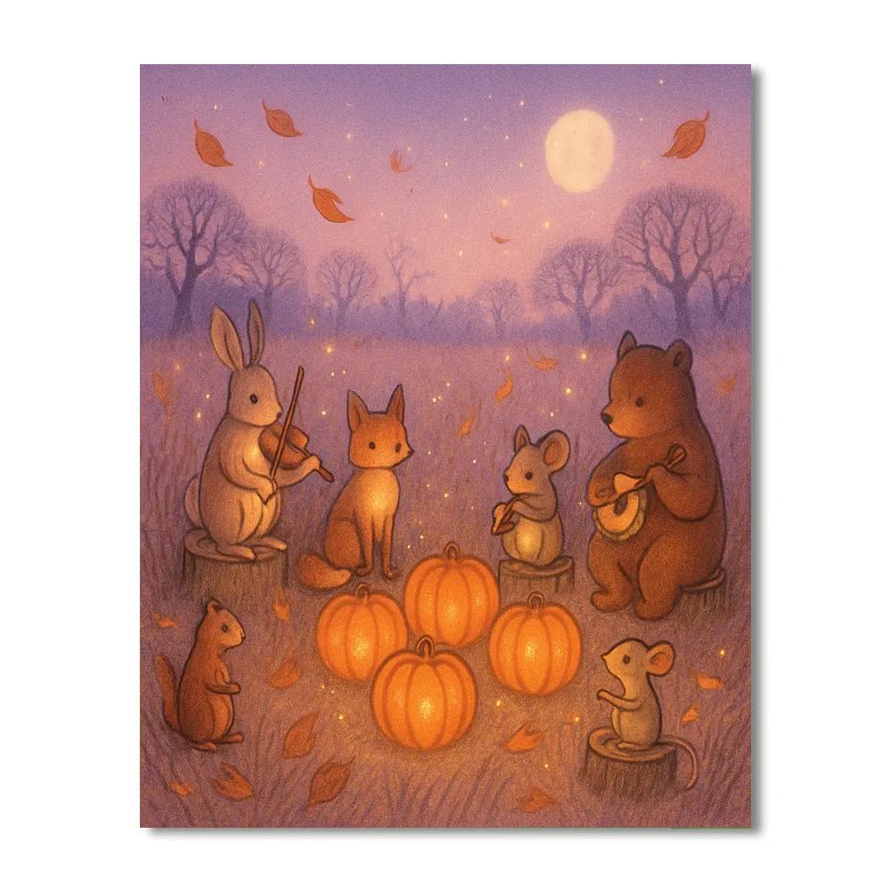 Enchanted Autumn Meadow Concert paint by numbers