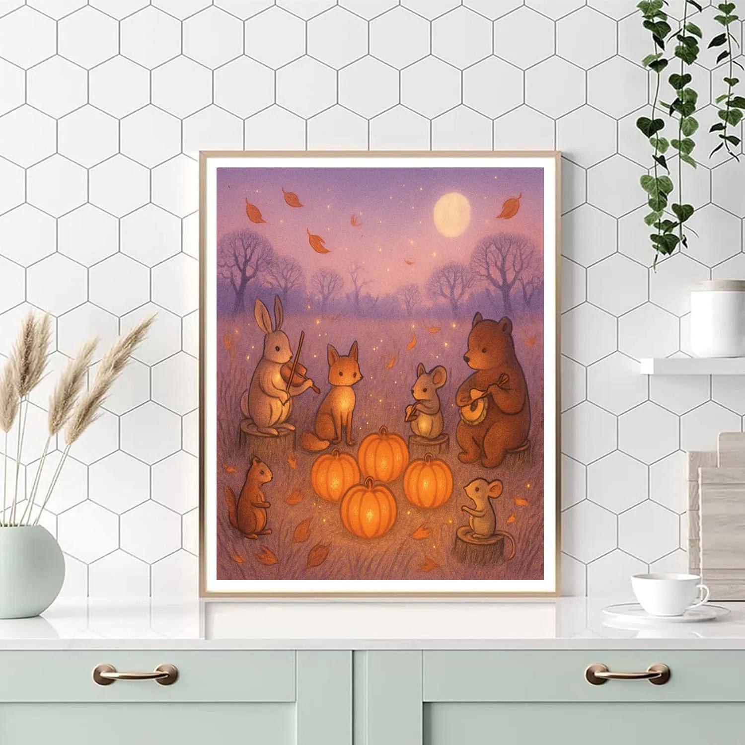 Enchanted Autumn Meadow Concert paint by numbers