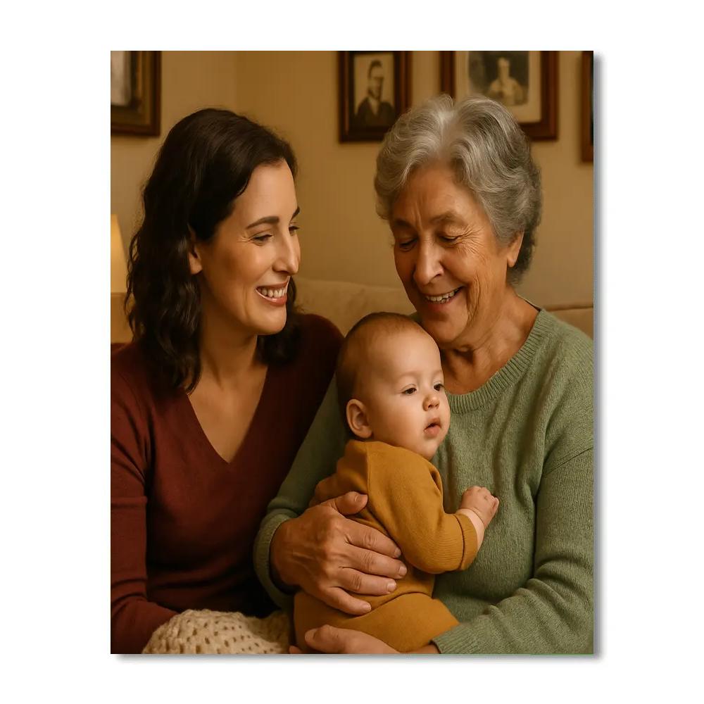 Grandmother Mother Child Generations Paint by numbers kits
