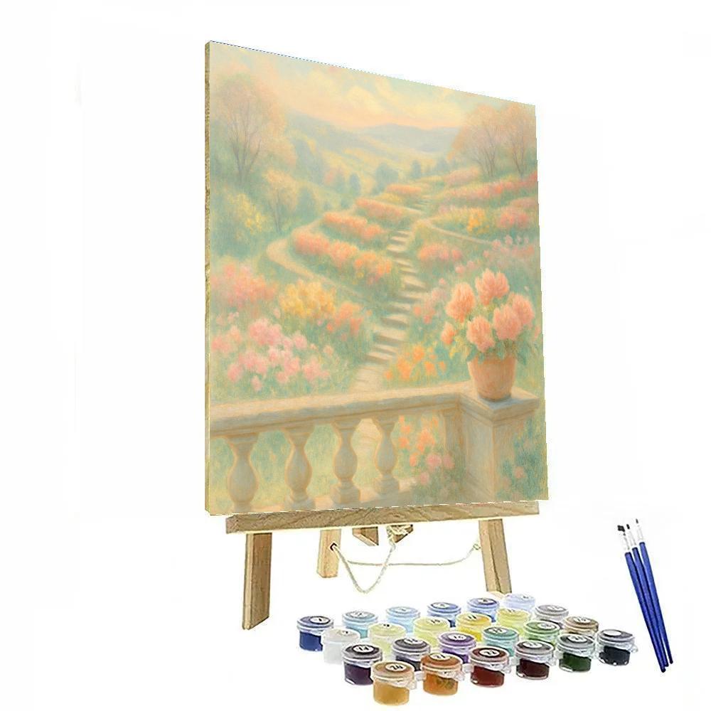 Spring Terrace Overlook Paint by numbers kits