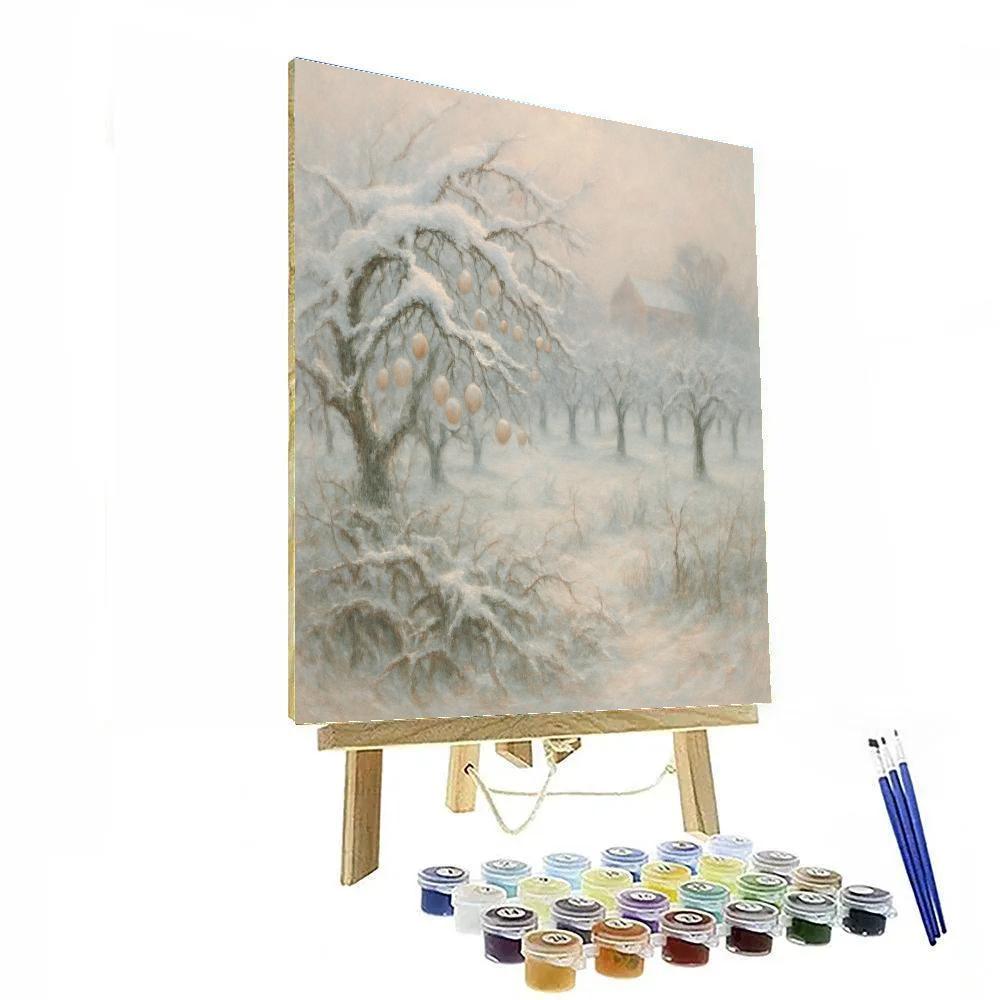 Silent Orchard After Snow paint by numbers
