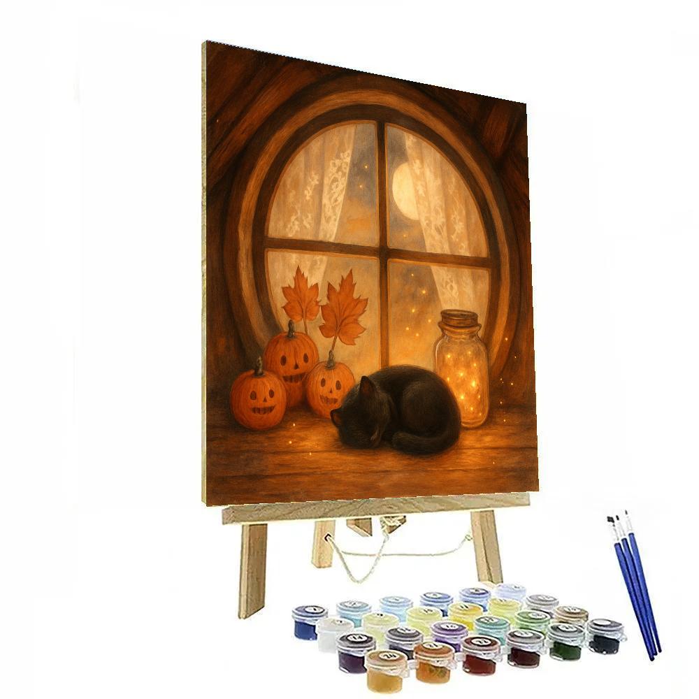 Autumn Window Of Small Wonders Number painting