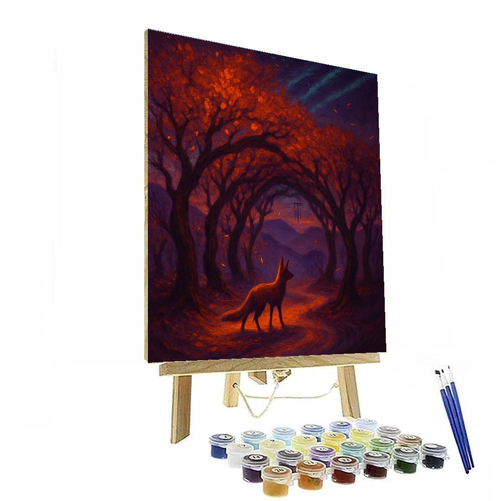 Moon Orchard Path Of Whispers Paint by numbers art