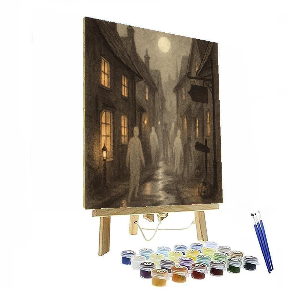Spectral Village Street paint by number