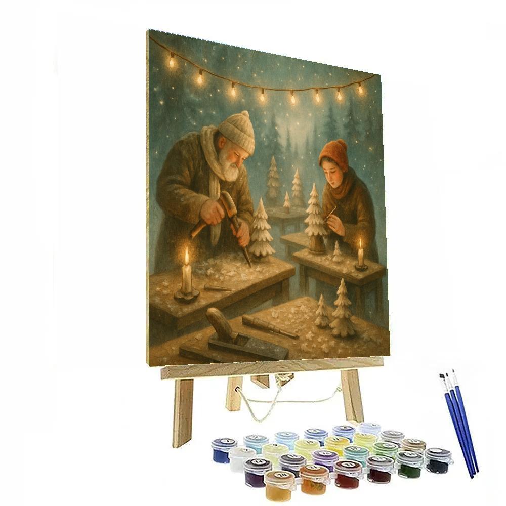 Starlit Pine Carvers Numbered painting kits