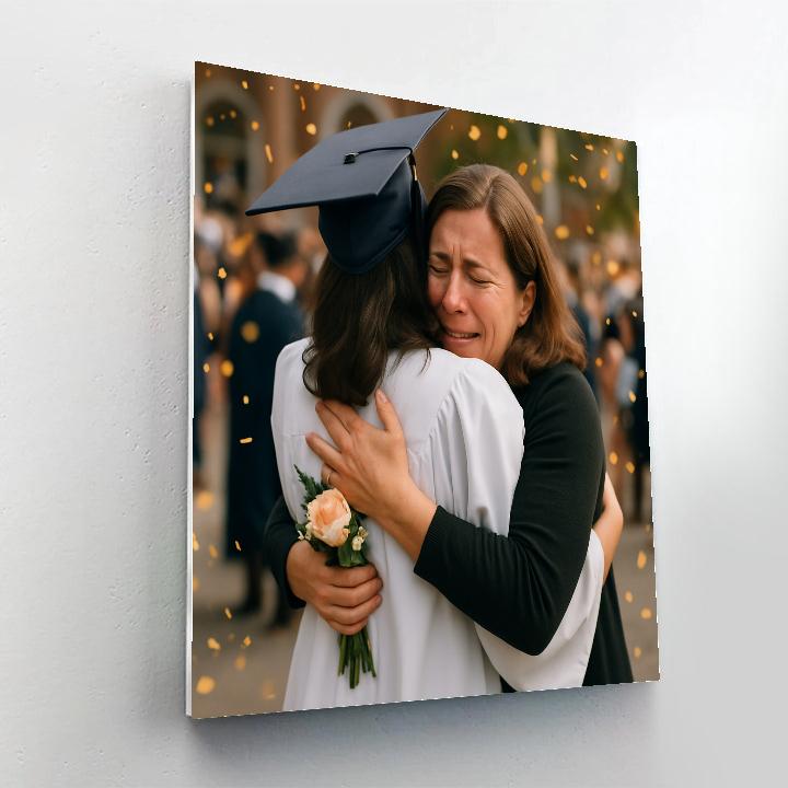 Graduation Day Proud Embrace Painting by numbers kit