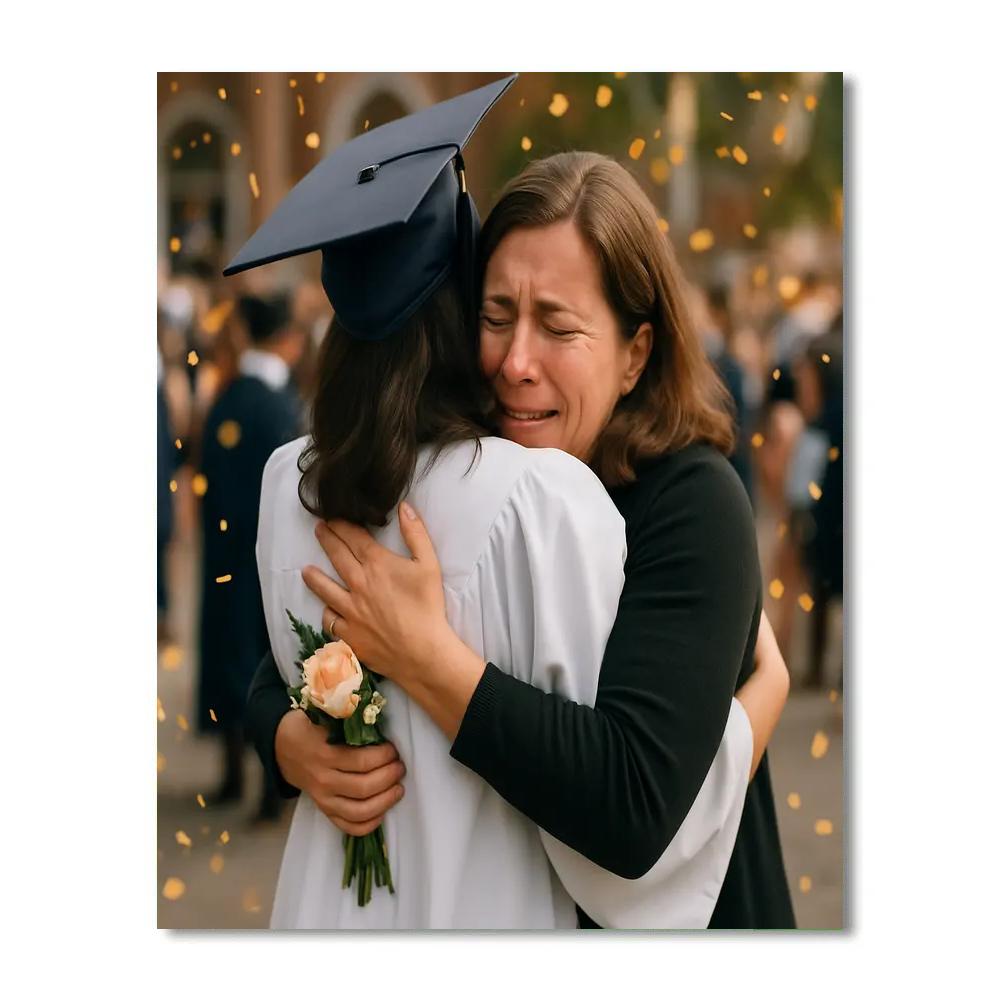 Graduation Day Proud Embrace Painting by numbers kit