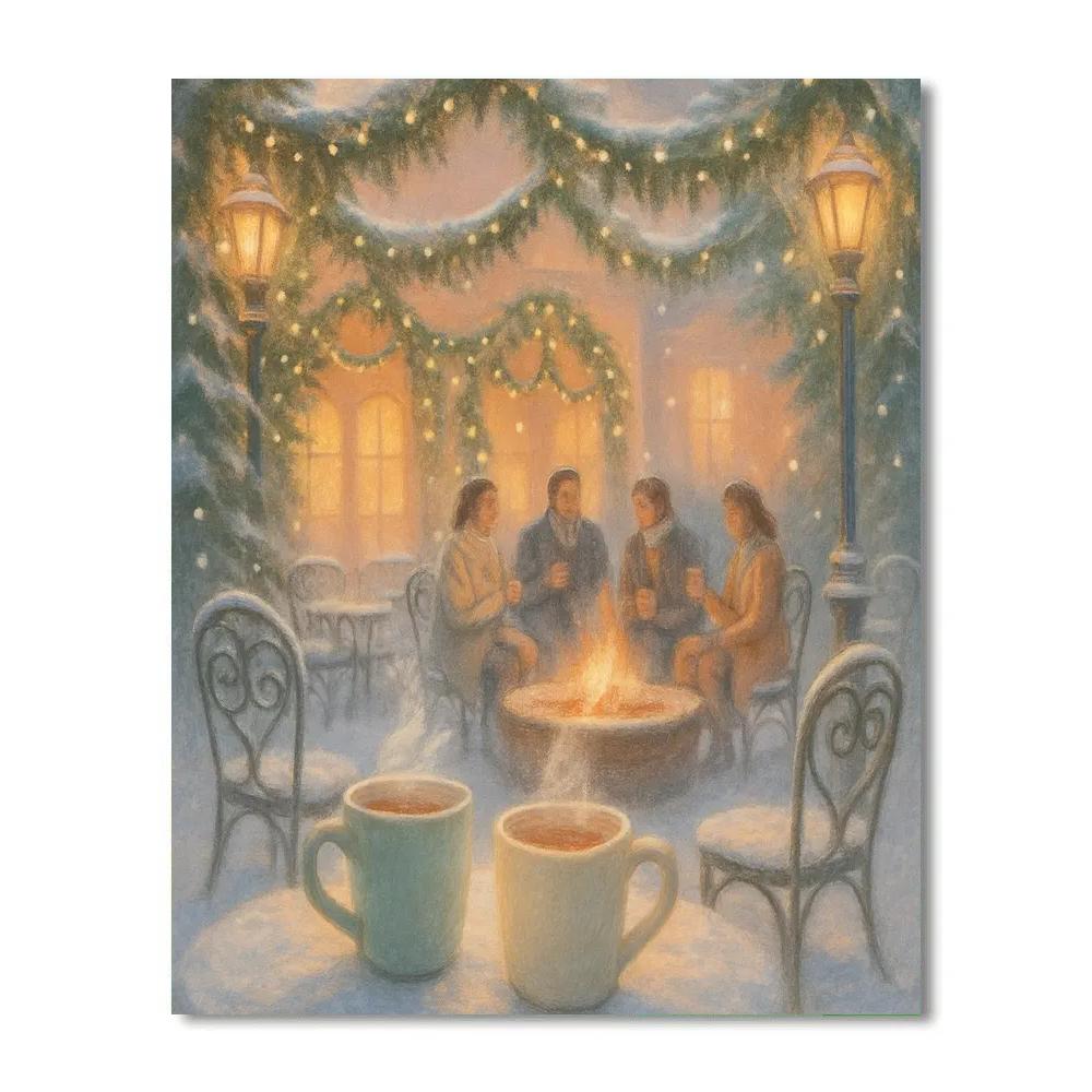 Midwinter Tea Garden paint by color