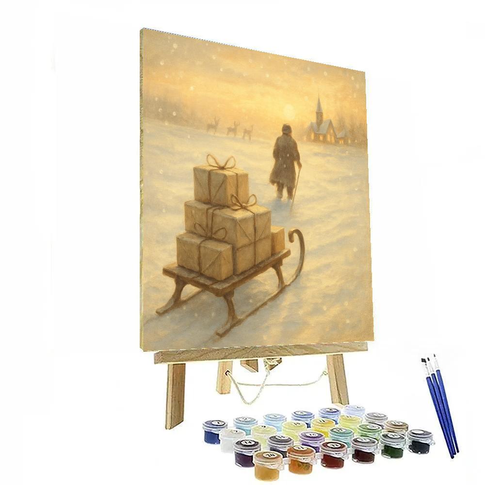 Polar Mail Express DIY paint by numbers