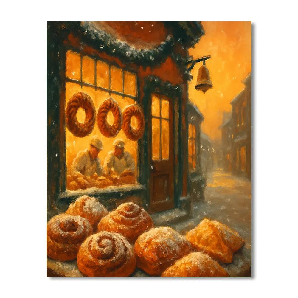Starlight Bakery Morning Painting by numbers kit