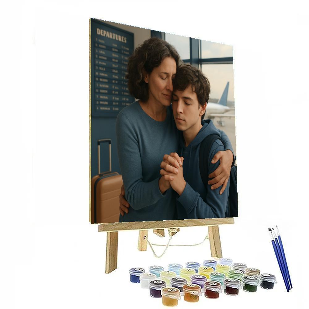 Farewell Airport Hug paint by number