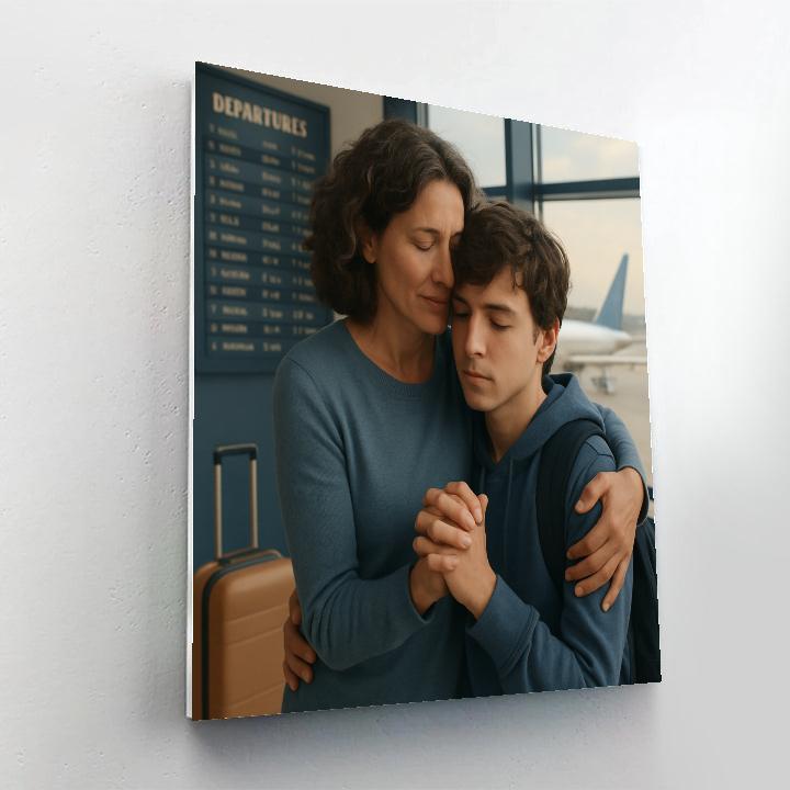 Farewell Airport Hug paint by number