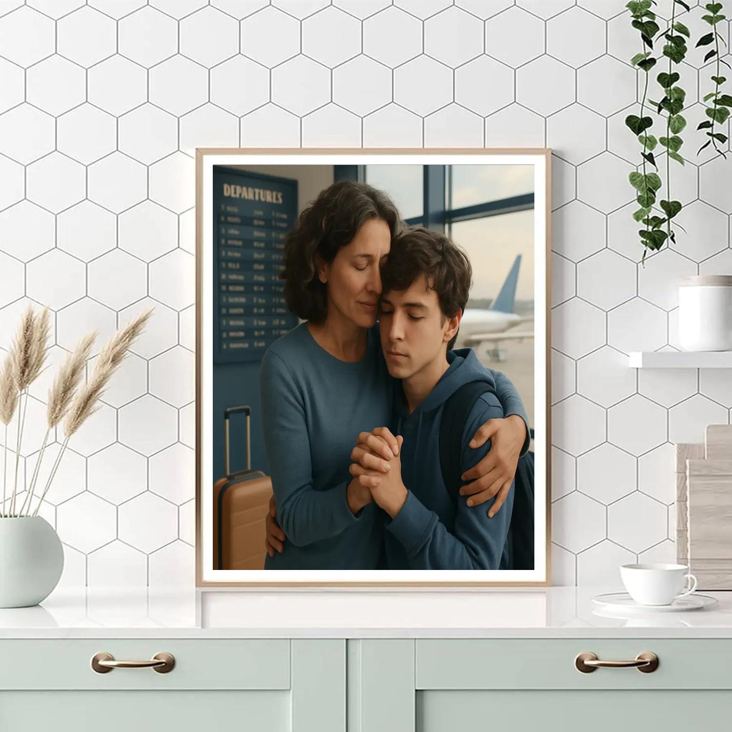 Farewell Airport Hug paint by number