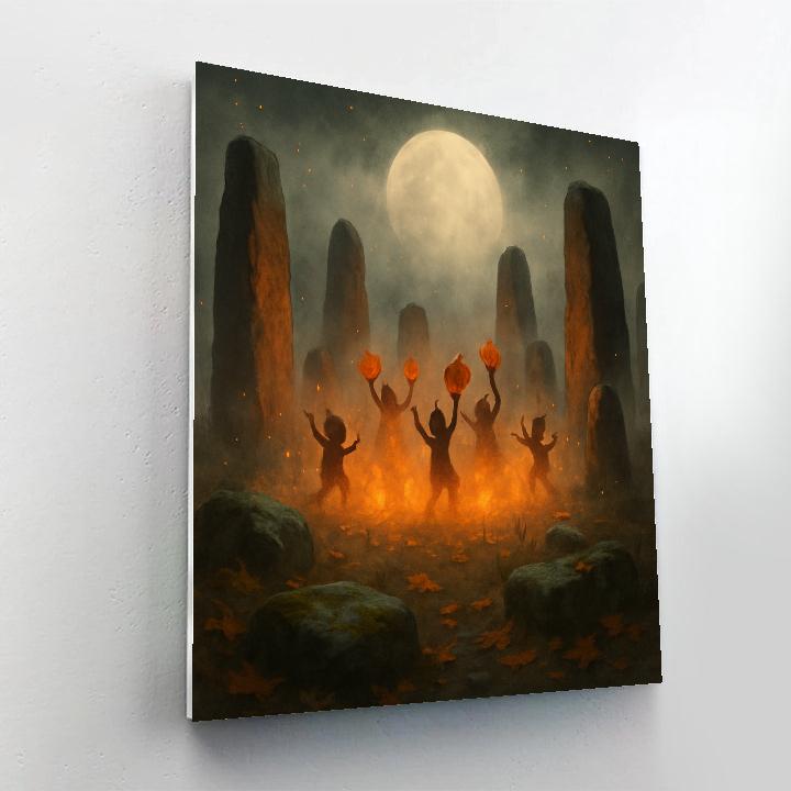 Stone Circle Of Ember Folk Numbered painting kits