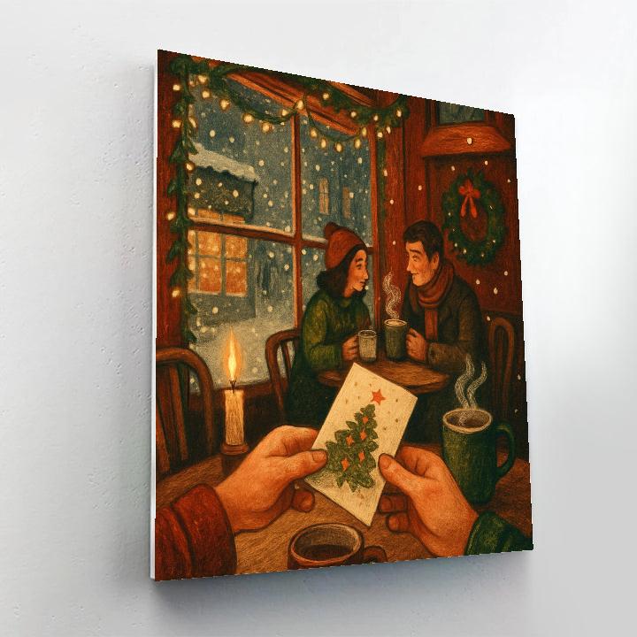 Snowbound Postcard Cafe paint by color