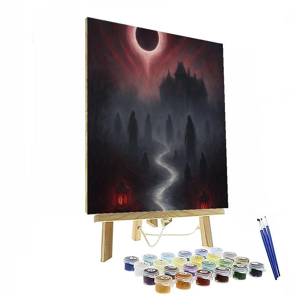 Glimmerpath Under The Hollow Moon Paint by numbers art