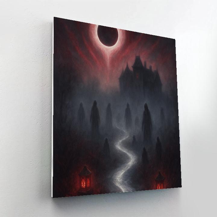 Glimmerpath Under The Hollow Moon Paint by numbers art