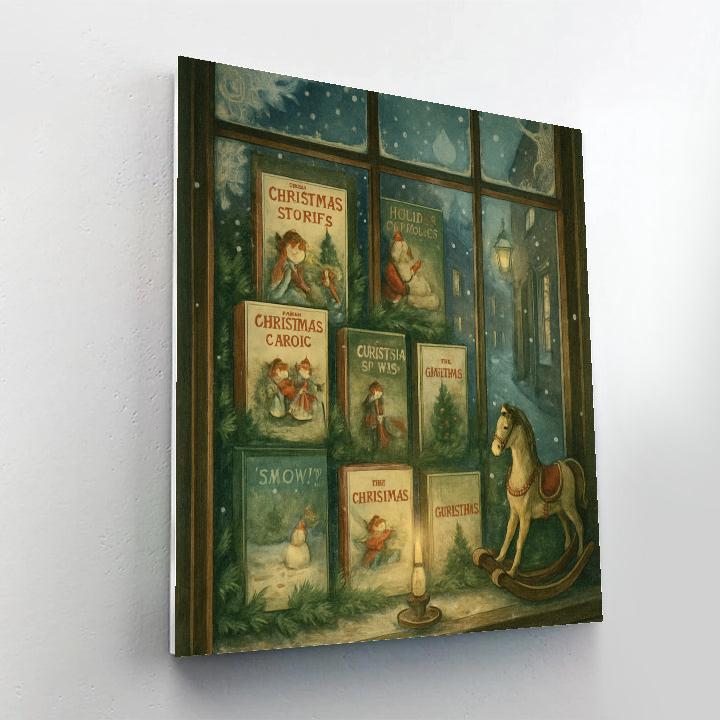 Winters Bookshop Window paint by numbers