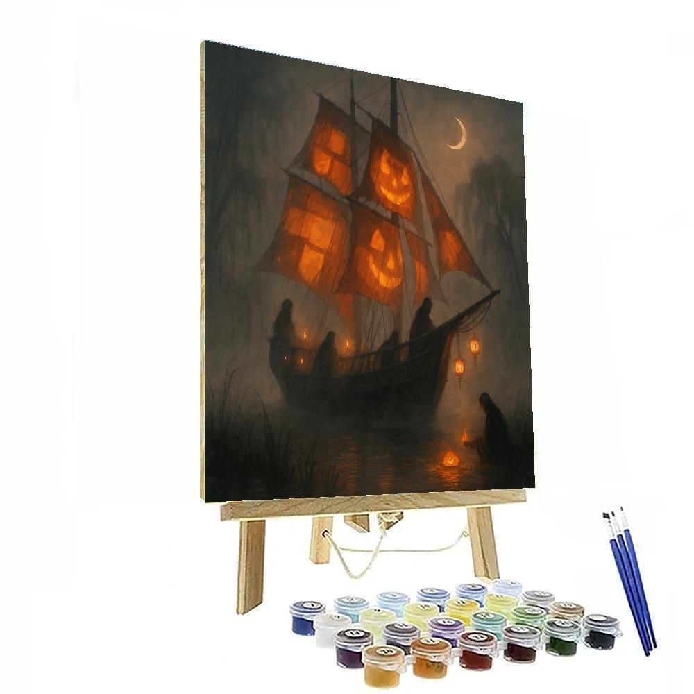 Ghost Ship Of Amber Sails paint by number