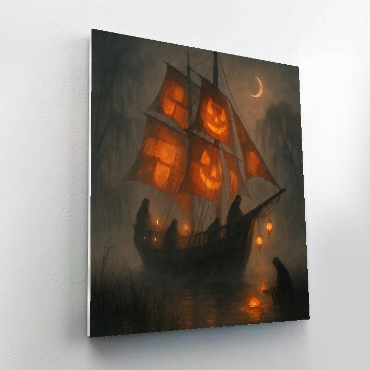 Ghost Ship Of Amber Sails paint by number