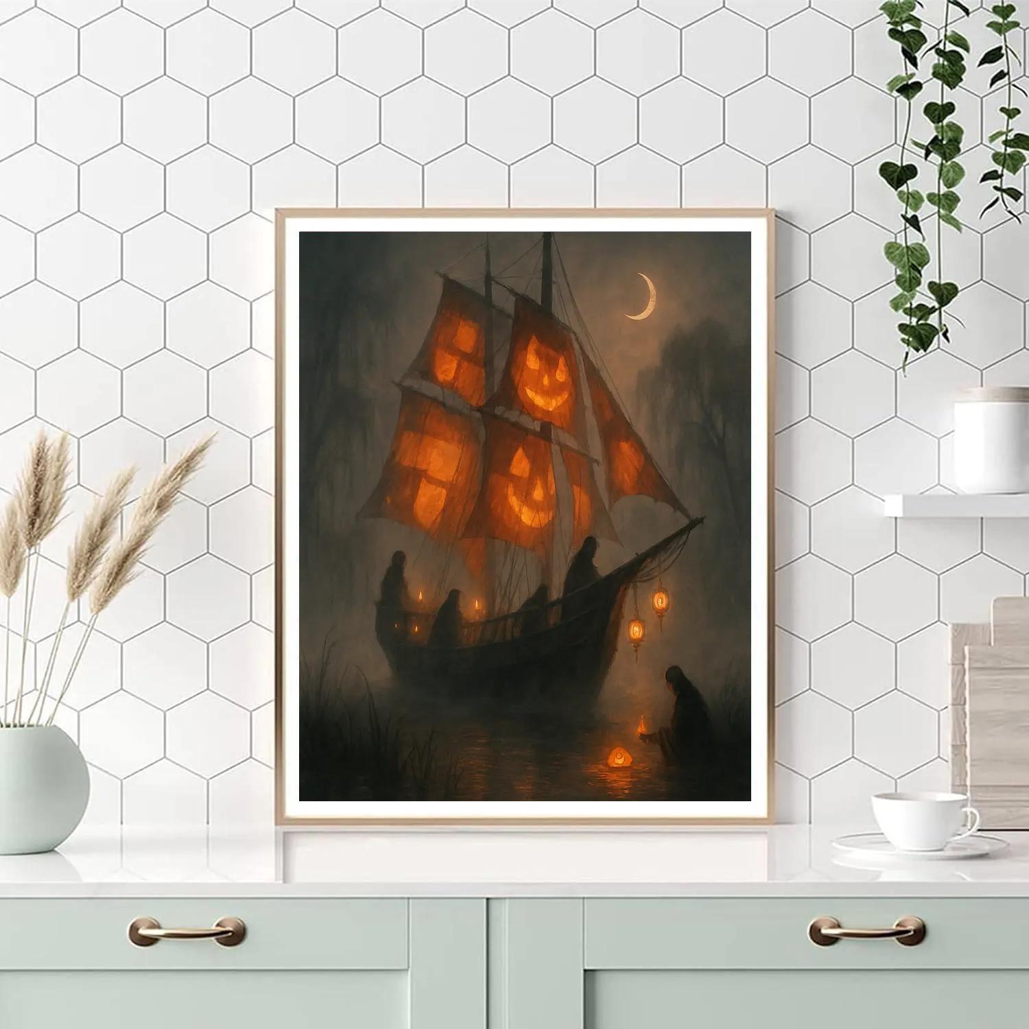 Ghost Ship Of Amber Sails paint by number