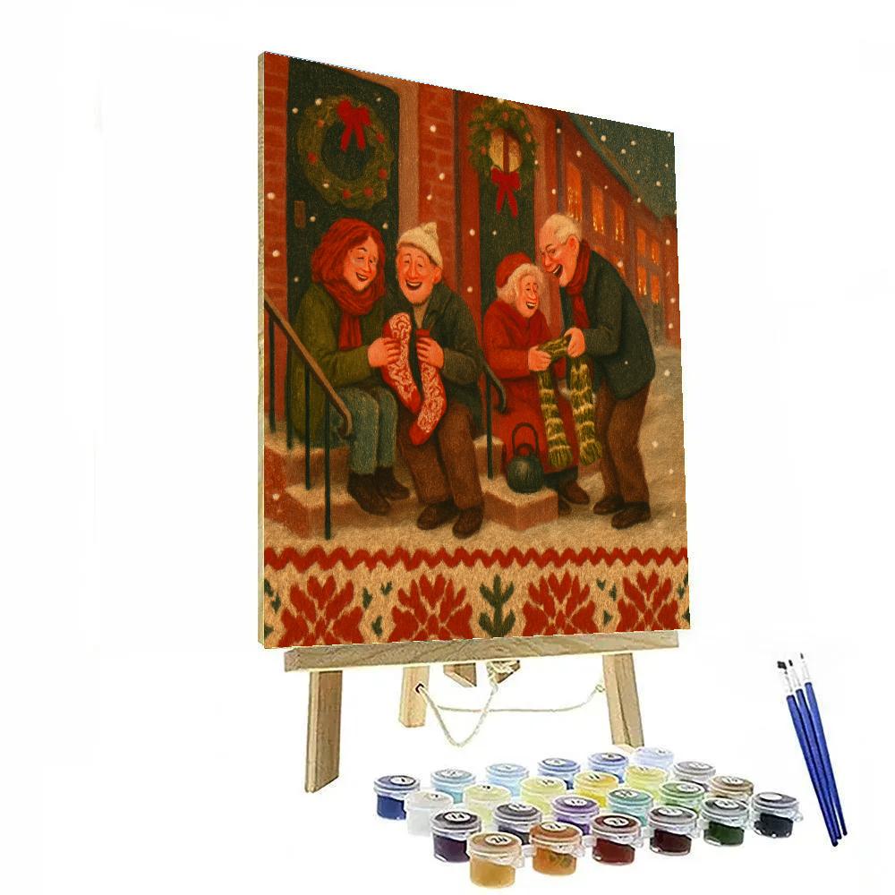 Warm Sock Exchange Numbered painting kits