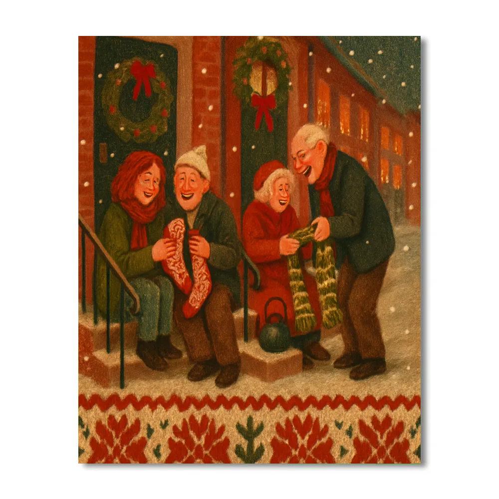 Warm Sock Exchange Numbered painting kits