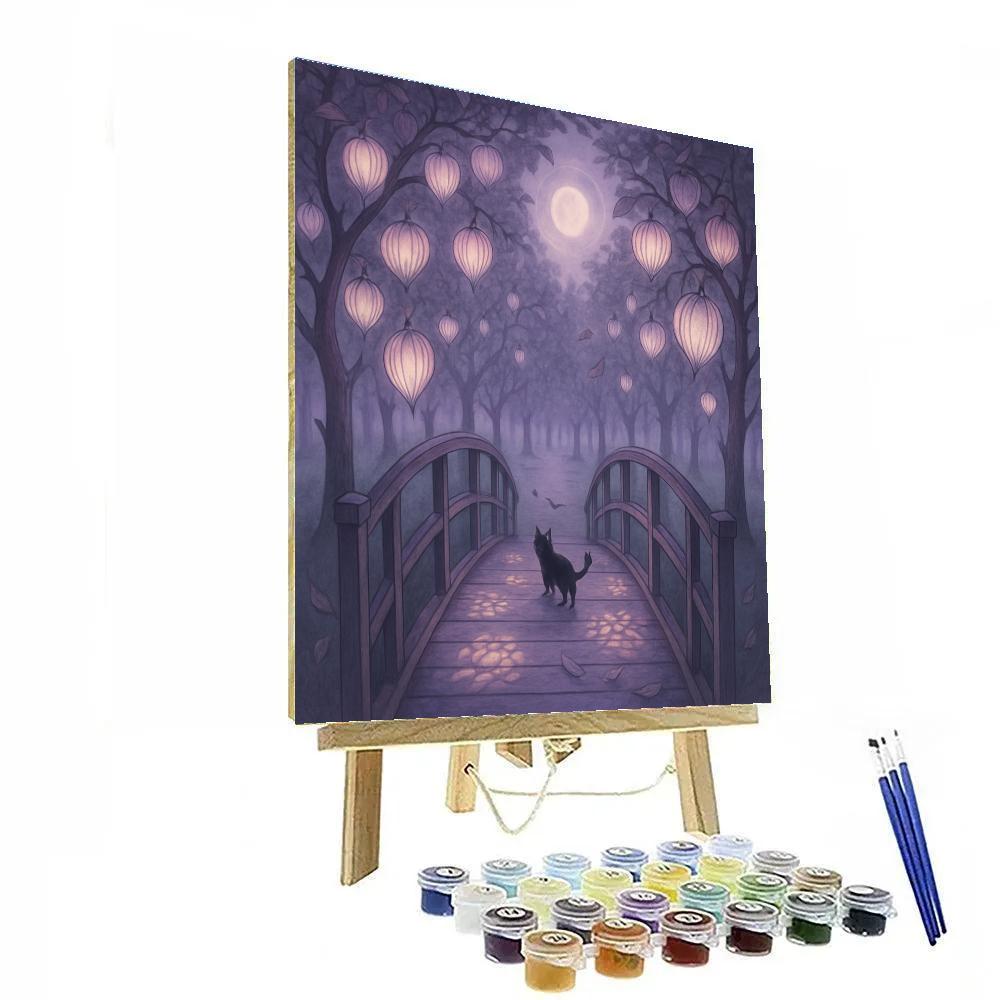 The Lantern Orchard Bridge Painting by numbers kit