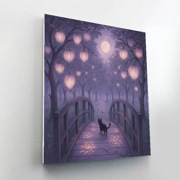 The Lantern Orchard Bridge Painting by numbers kit