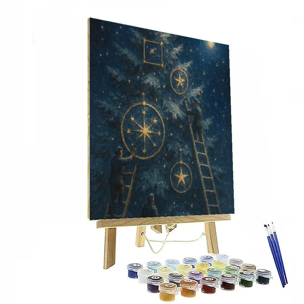 Celestial Tree Trimmers Paint by numbers art