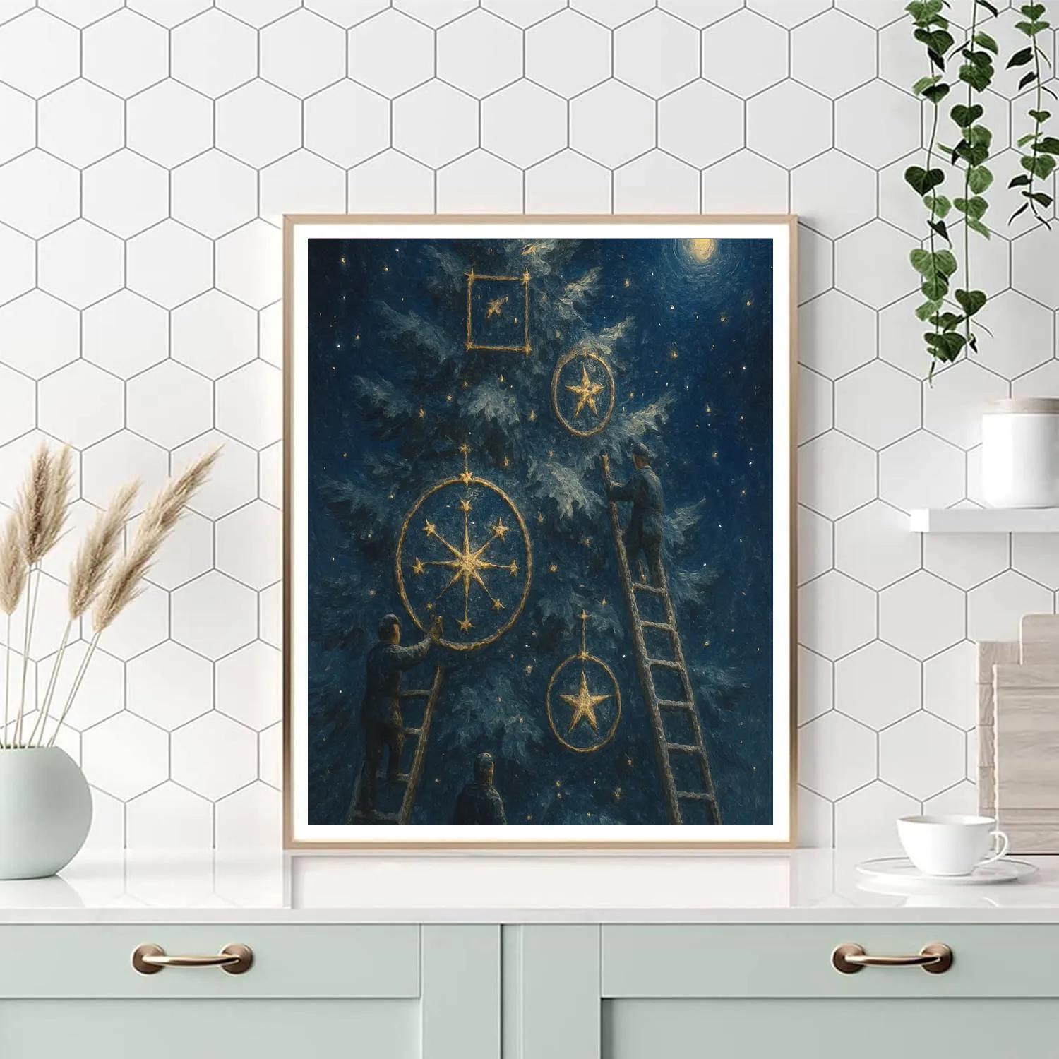 Celestial Tree Trimmers Paint by numbers art