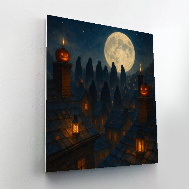 Rooftop Lantern Reckoning paint by numbers