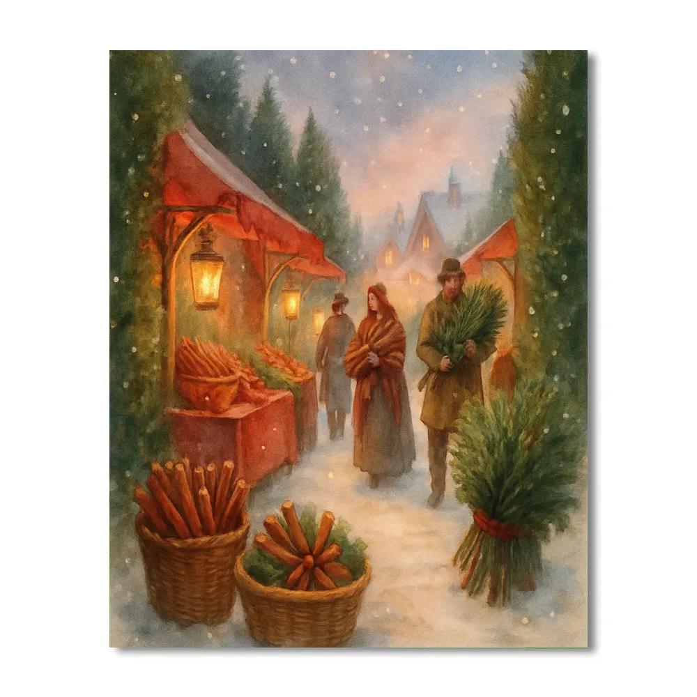 Cedar And Cinnamon Lane painting number kit