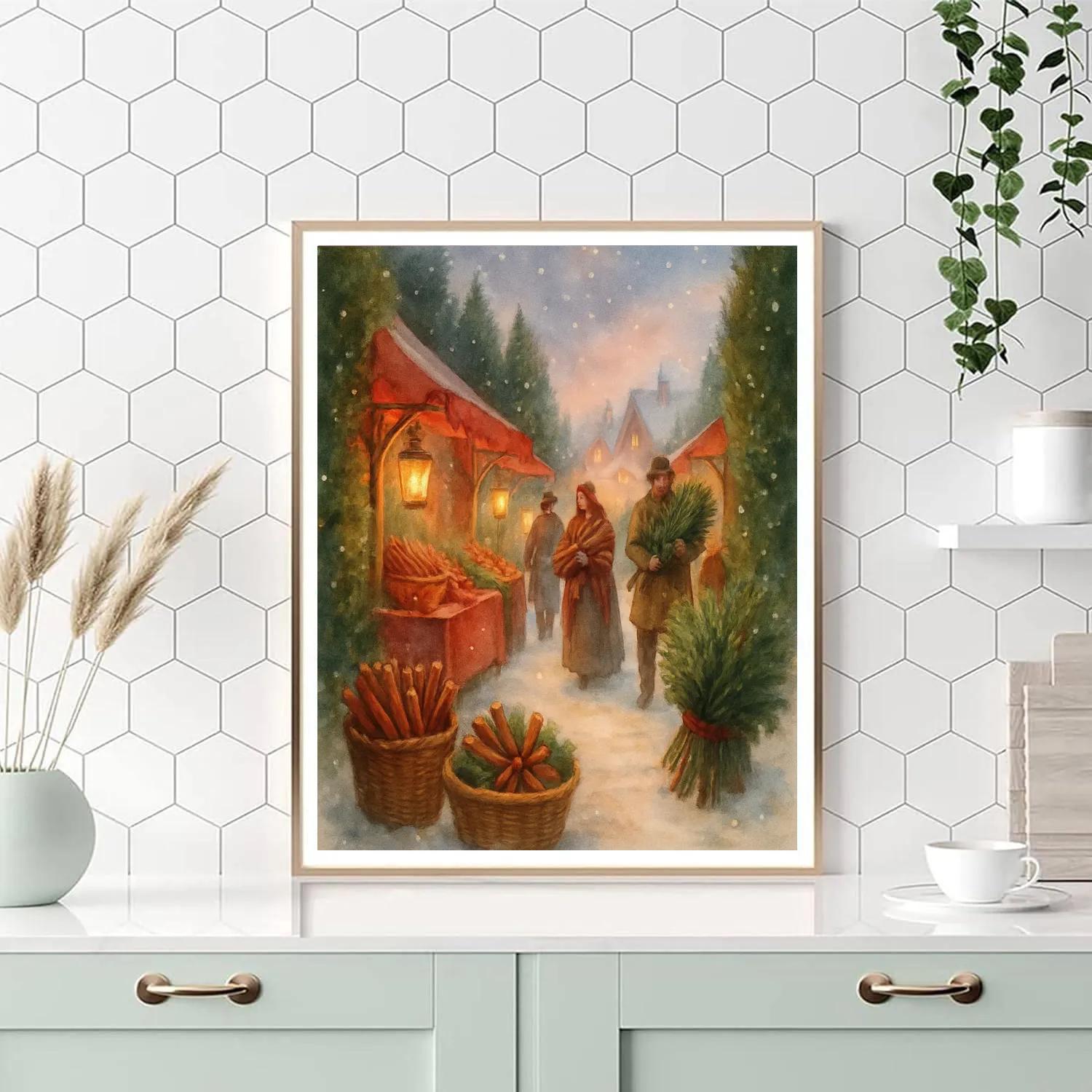 Cedar And Cinnamon Lane painting number kit