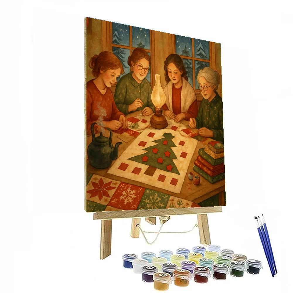 Lantern-Sewn Quilters Night Paint by numbers kits