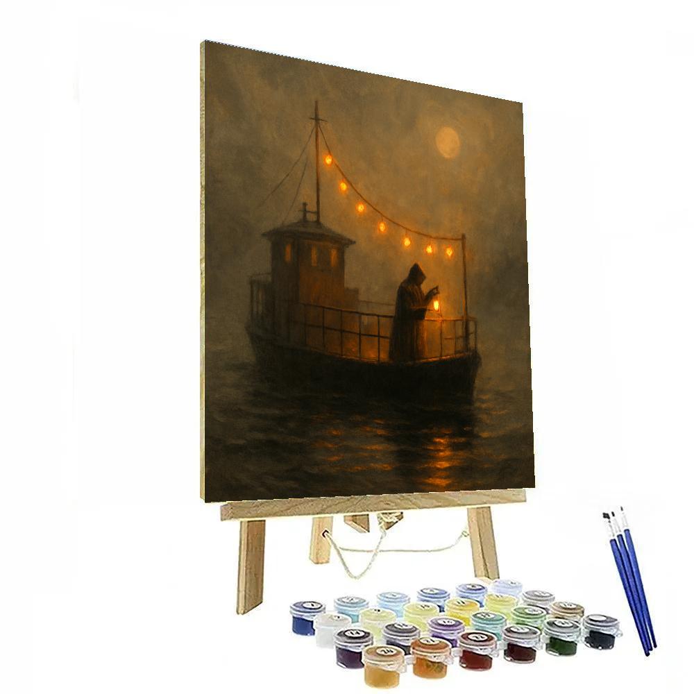 Fogline Lantern Ferry Number painting