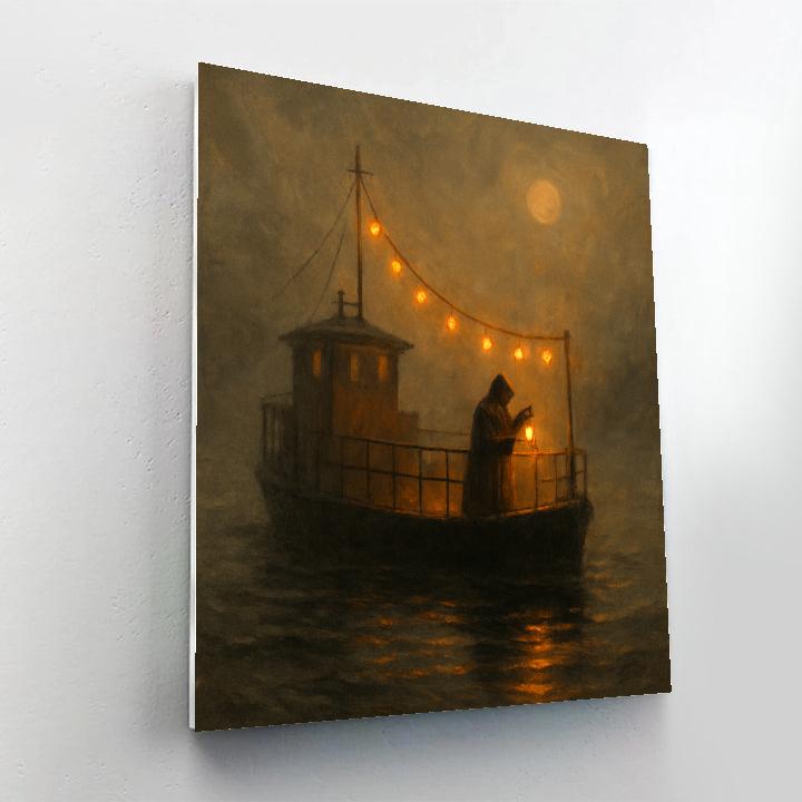 Fogline Lantern Ferry Number painting