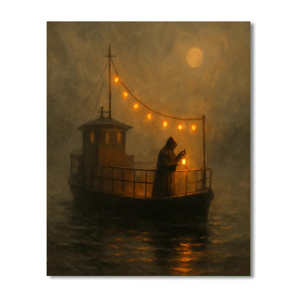 Fogline Lantern Ferry Number painting