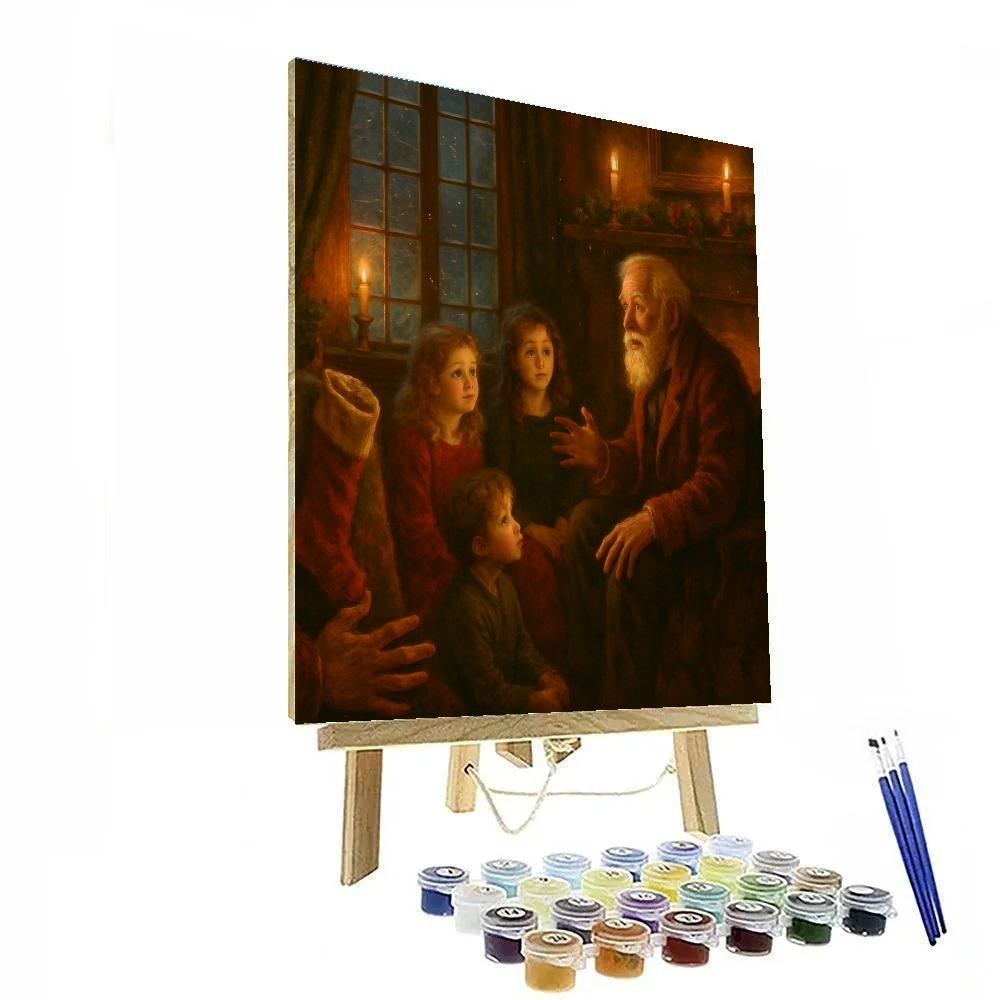 Fireside Storytelling Night DIY paint by numbers