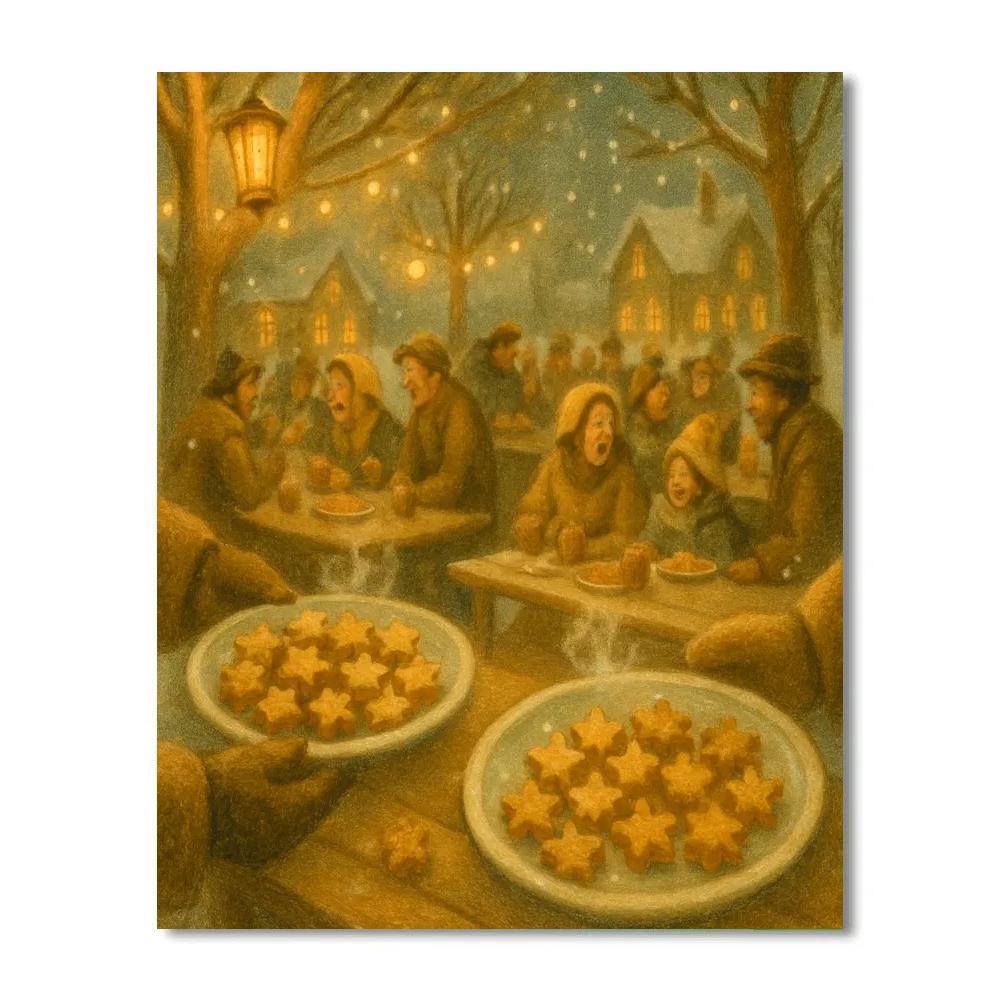Maple Sugar Lantern Feast Painting by numbers kit