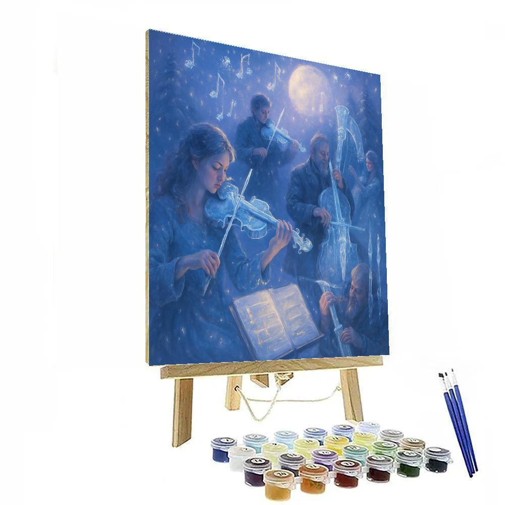 Icicle Orchestra Rehearsal paint by number